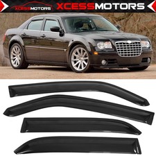 Fits 05-10 Chrysler 300 Dodge Magnum 4pcs Side Window Visors Rain Deflectors