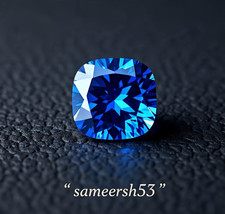 9 Ct Natural Kashmir Blue Sapphire Cushion Cut Certified Loose Gemstone