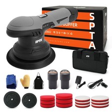 Cordless Car Buffer Polisher, SPTA Polisher with 2Pcs 12V Lithium Rechargeabl...