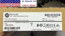 New In Box Allen-Bradley 1762-IQ16 MicroLogix 24VDC Input Module New Sealed