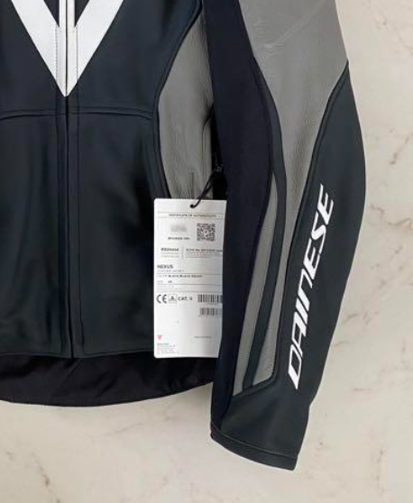 DAINESE NEXUS LEATHER JACKET Black Size 44 [Unused w/tags] limited