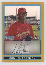 2009 Bowman Chrome Prospects Gold Refractor 29/50 Sam Freeman #BCP14 2r6