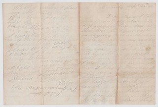 CIVIL WAR LETTER 104th Ohio Infantry Tells of Wound Fight at Covington KY !