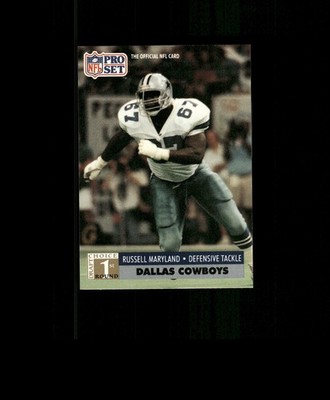 1991 Pro Set #730 Russell Maryland ROOKIE CARD Cowboys