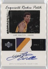 2003 Upper Deck Exquisite Collection Rookie /225 Luke Walton #51 Patch Auto 7y2