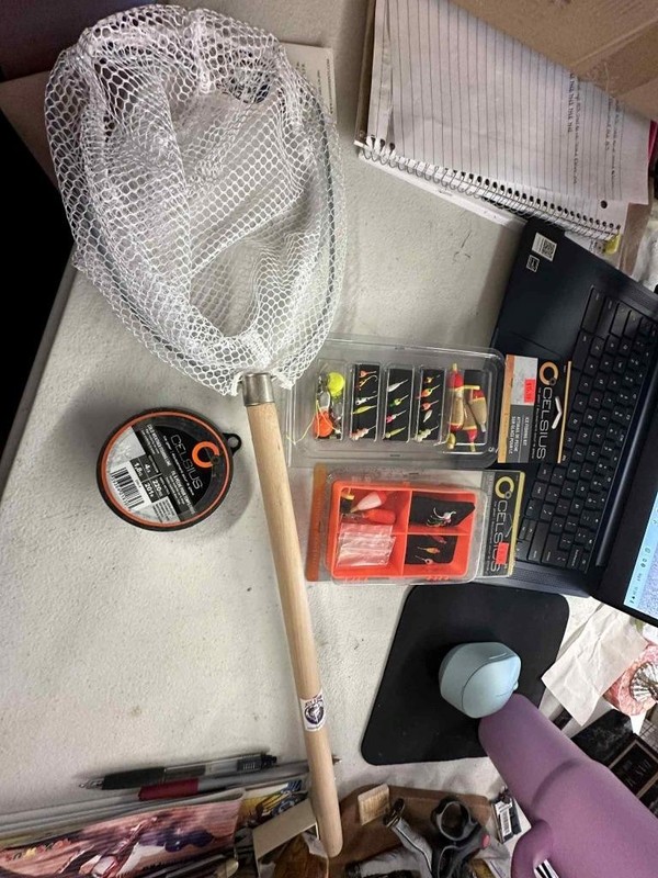 Ice Fishing set,(rod & reel combo, line, fishing kit, net)