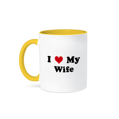 3dRose, I Love My Wife, Mug