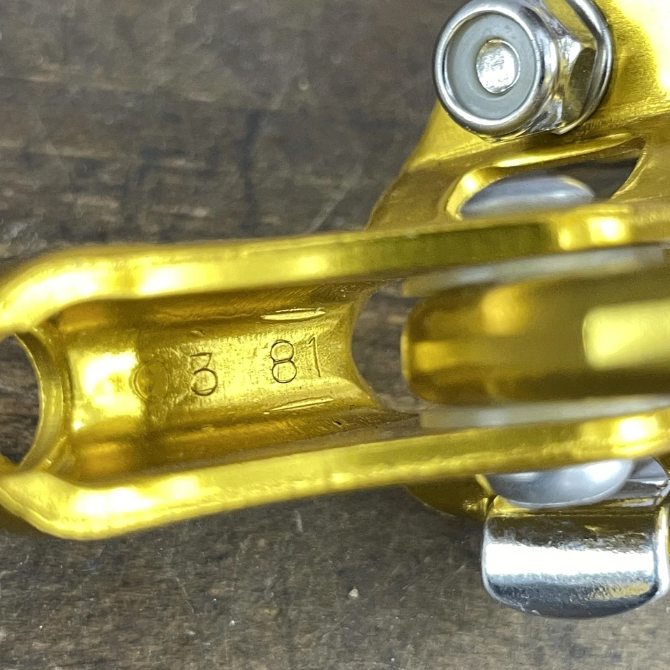 Palanca de freno derecha vintage Dia-Compe BMX 22,2 mm dorada predoblada NOS 1981 años 80 original Foto 2 de 4