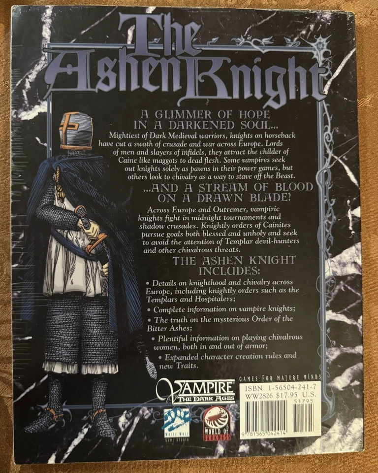 The Ashen Knight, Vampire: The Dark Ages (The Masquerade), White Wolf WW2826 Foto 2 de 2