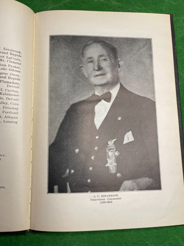 GAR 1939  JACKSON MICHIGAN REUNION JOURNAL- PRESENTATION COPY