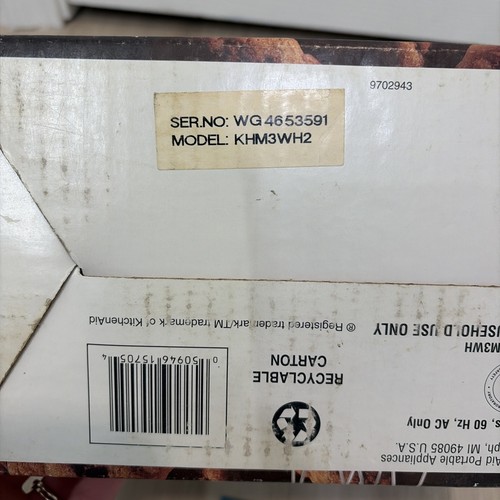 KitchenAid Classic Plus 5 Handmixer KHM3WH2 weiß mit Original-Zubehör-Hersteller Rührbesen funktioniert - Bild 11 von 11