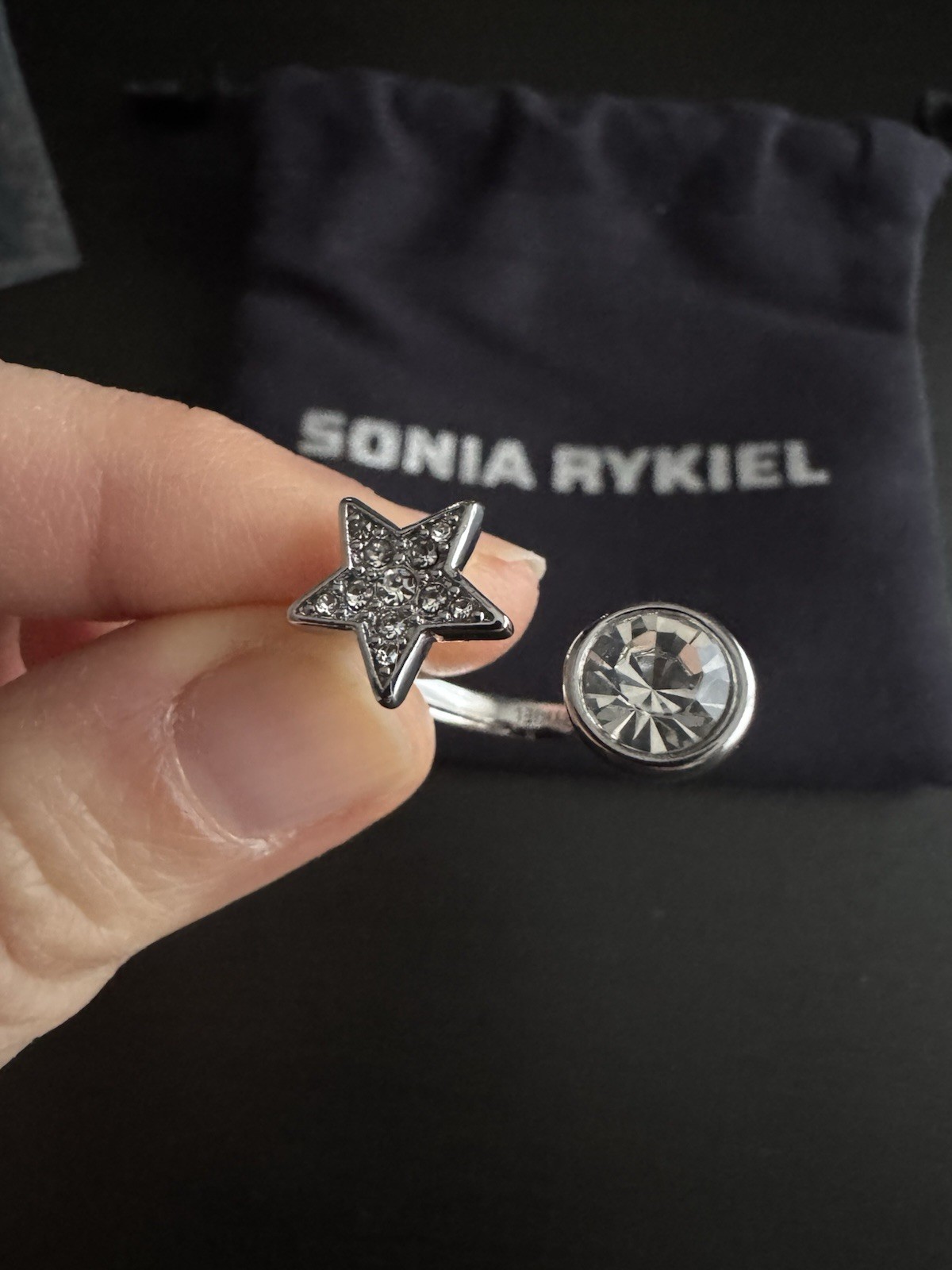 Bague argent Sonia Rykiel Starlight taille 52 pour illuminer vos tenues de soirée