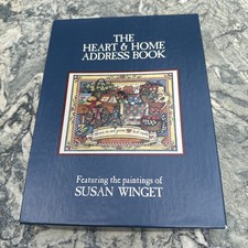 VTG The Heart And Home Address Book Featuring Paintings By Susan Winget New Box
