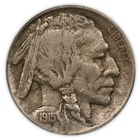 1915 D Buffalo Nickel- Lamination ANACS EF-45