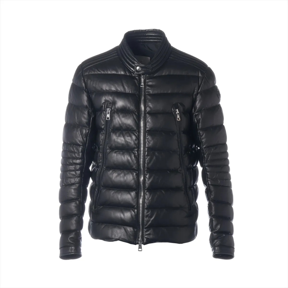 Moncler AMIOT 17 years Leather Down jacket 3 Men's Black