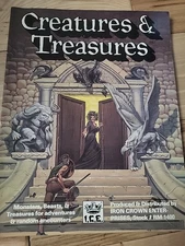 Creatures & Treasures Vintage  RPG -- Iron Crown Enterprises ICE # 1400 1985