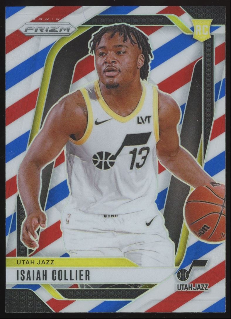 Isaiah Collier Rookie #227 2024-25 Panini Prizm Red White Blue Prizm Utah Jazz
