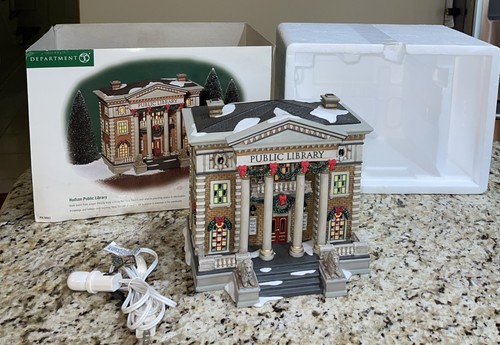 Department 56 Hudson Public Library 58942 Weihnachtsdorf - Bild 1 von 8