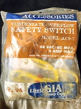 Little Giant Pump Company Condensate Overflow Safety Switch Model ACS-2