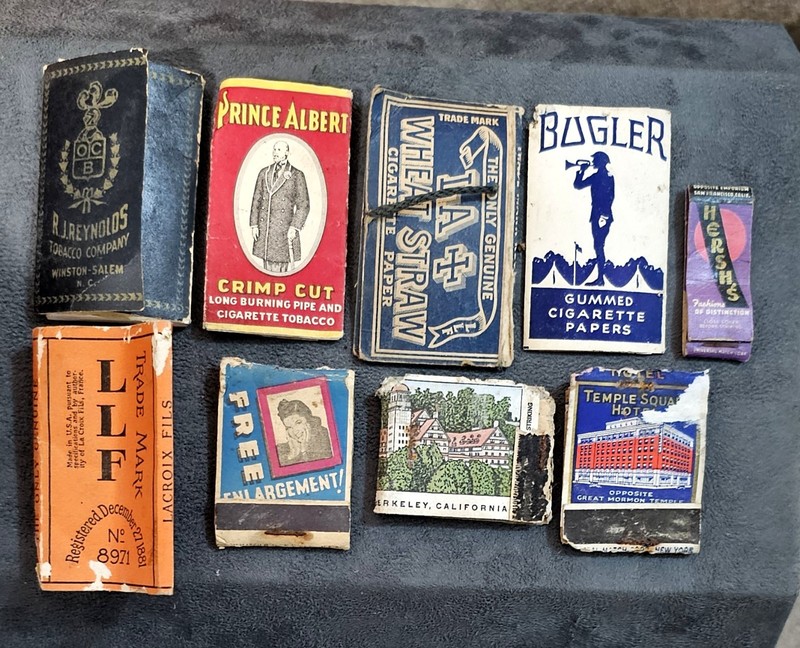 Collectible Tobacco Rolling Papers And Matchbooks Vintage Tobacciana