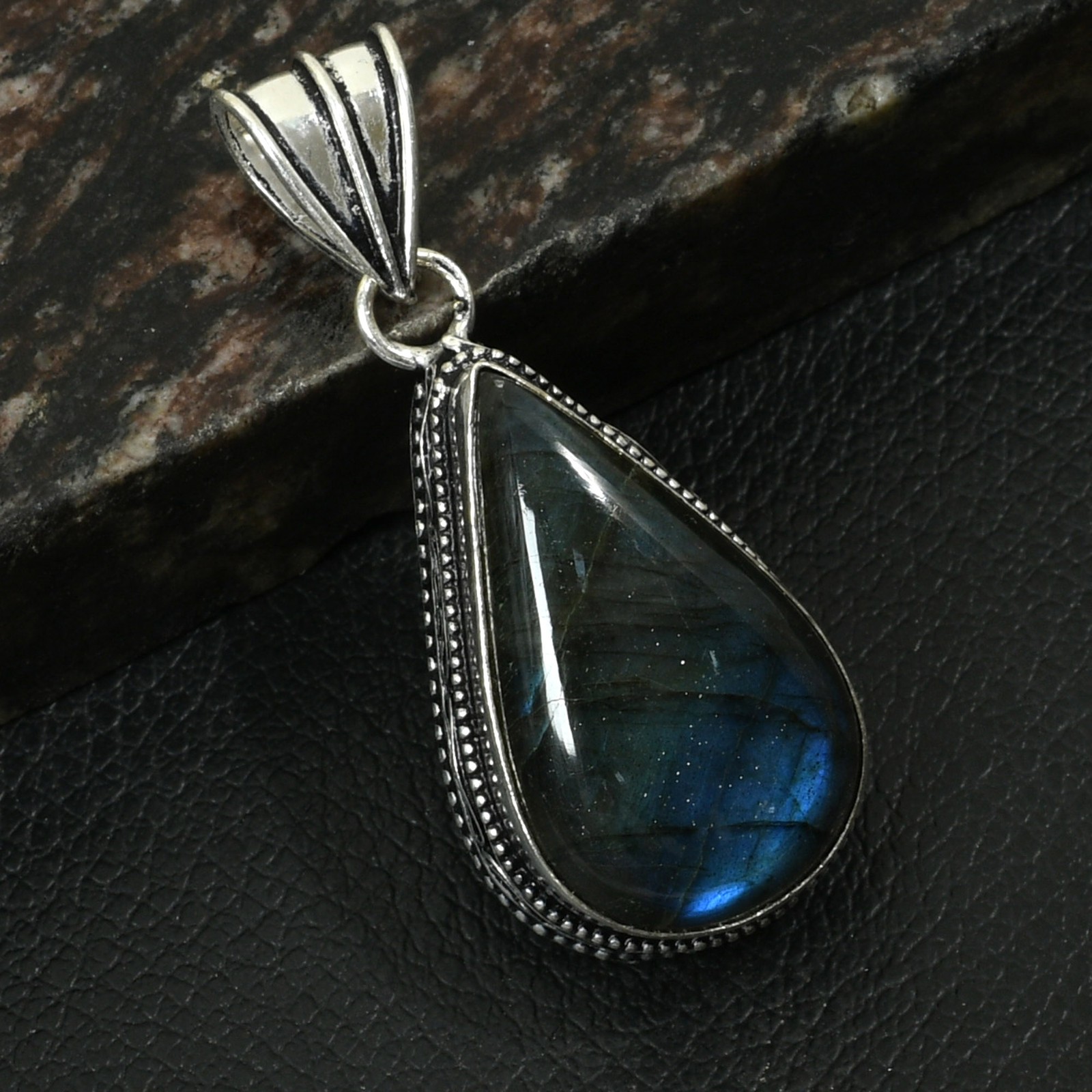Labradorite Gemstone Ethnic Handmade Antique Design Pendant Jewelry 2