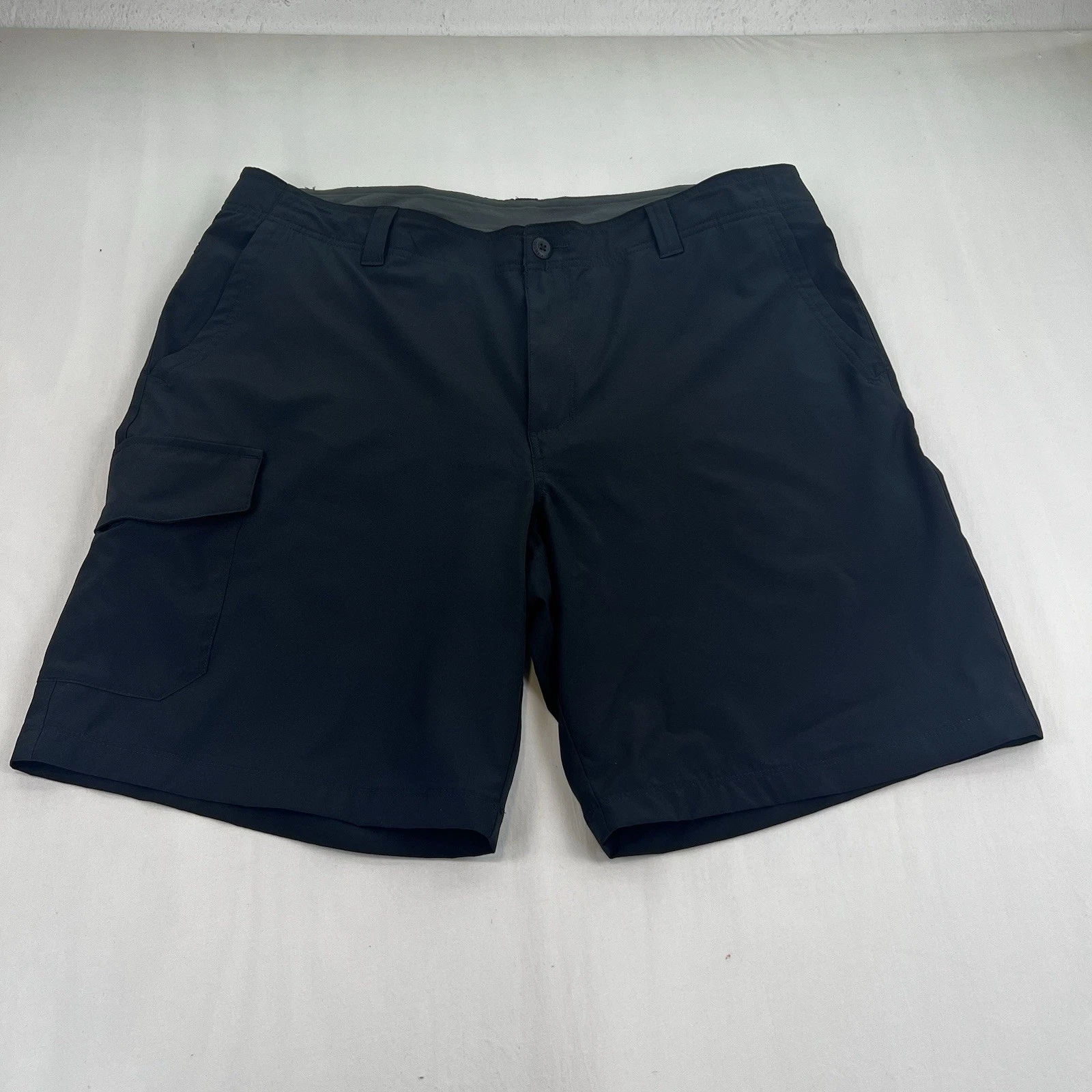Columbia Sportswear Mens 40W Cargo Shorts Navy Stretch Hiking Fishing