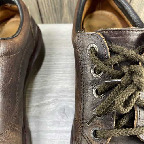 Zapatos Oxford Gruesos AirWair De Colección Dr Martens Cuero Marrón Para Hombre Talla 8 - Imagen 8 de 19