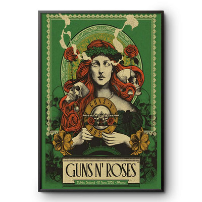 Guns N' Roses In Dublin IE On June 10 2026 Tour Poster