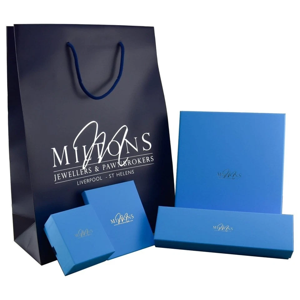 Pendientes tipo argolla de diamantes de oro blanco de 18 quilates - 14x14 mm - 0,12 quilates Foto 3 de 3