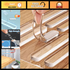 Clear Silicone Cabinet Door Bumpers 50 Pcs - Self-Adhesive Sound Dampening Pads,