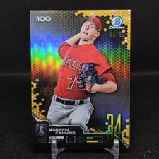 2019 Bowman #BTP-34 Griffin Canning Bowman Scouts' Top 100 Gold Refractors #/50