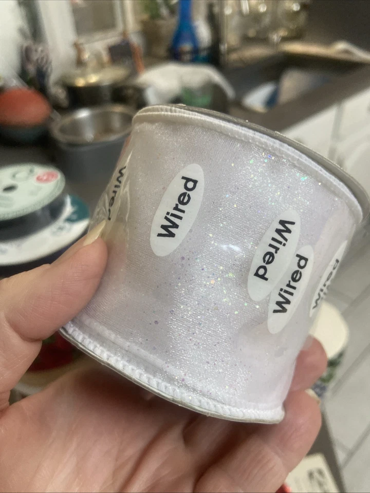 Lote de fita de Natal com fio vintage e nova - Imagem 2 de 4