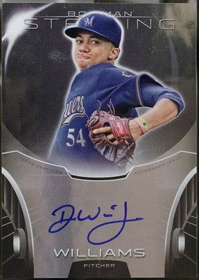 2013 Bowman Sterling #BSAP-DW Devin Williams Prospect Autographs Baseball NM