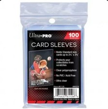 (800) Ultra Pro Soft Card Sleeves 800 Pack Standard Size 7.1 x 9.1 cm Protective