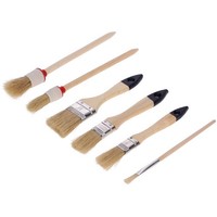 6 Tlg. Universal Pinsel Set Rundpinsel Flachpinsel Universalpinsel Pinselset
