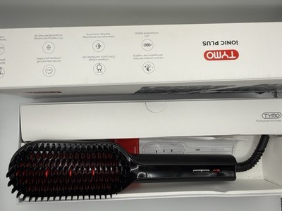 TYMO Hair Straightener Brush - Upgraded Ionic Plus Straightening Brush with Dens
