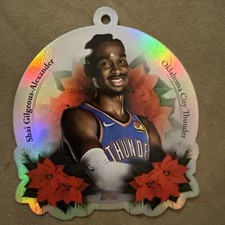 2025-26 Topps Basketball Shai Gilgeous-Alexander Ornament Holiday Mega Thunder