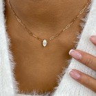 1ct Marquise Pendant Necklace Rose Gold 14K Labcreated Diamond F/VS — photo 1