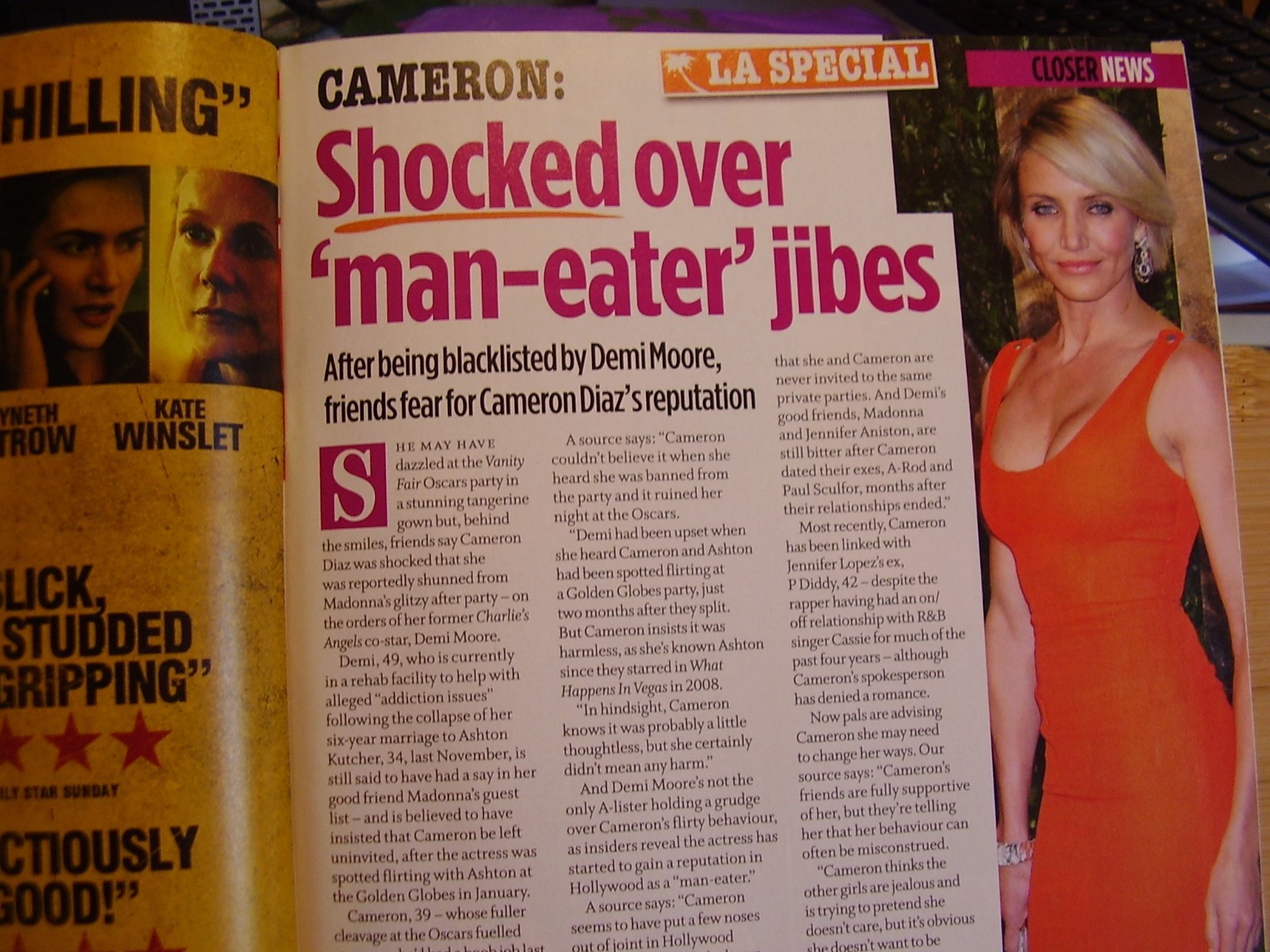 CLOSER TV MAG MARCH 2012 KYM MARSH STACEY SOLOMAN COLEEN JORDAN CAMERON DIAZ thumbnail 8