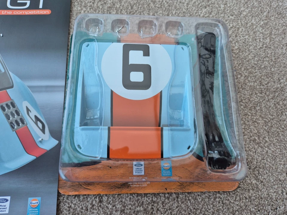1/8 Scala DeAgostini Costruisci La Tua Ford GT40 Auto Numero 4 + Rivista - Immagine 2 di 3