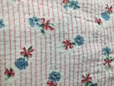 Vintage Jodie Arden Flannel Nightgown Sz Med Floral Pink Blue Granny Cottagecore