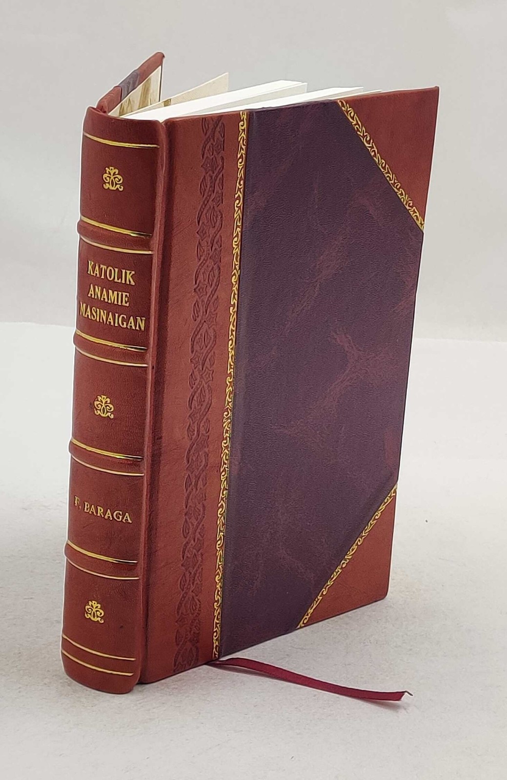 Katolik anamie-masinaigan A Catholic prayerbook and catechism in [LEATHER BOUND]