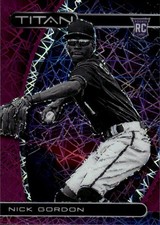 2021 Panini Chronicles Nick Gordon #17 Titan Purple Velocity Minnesota Twins 32N