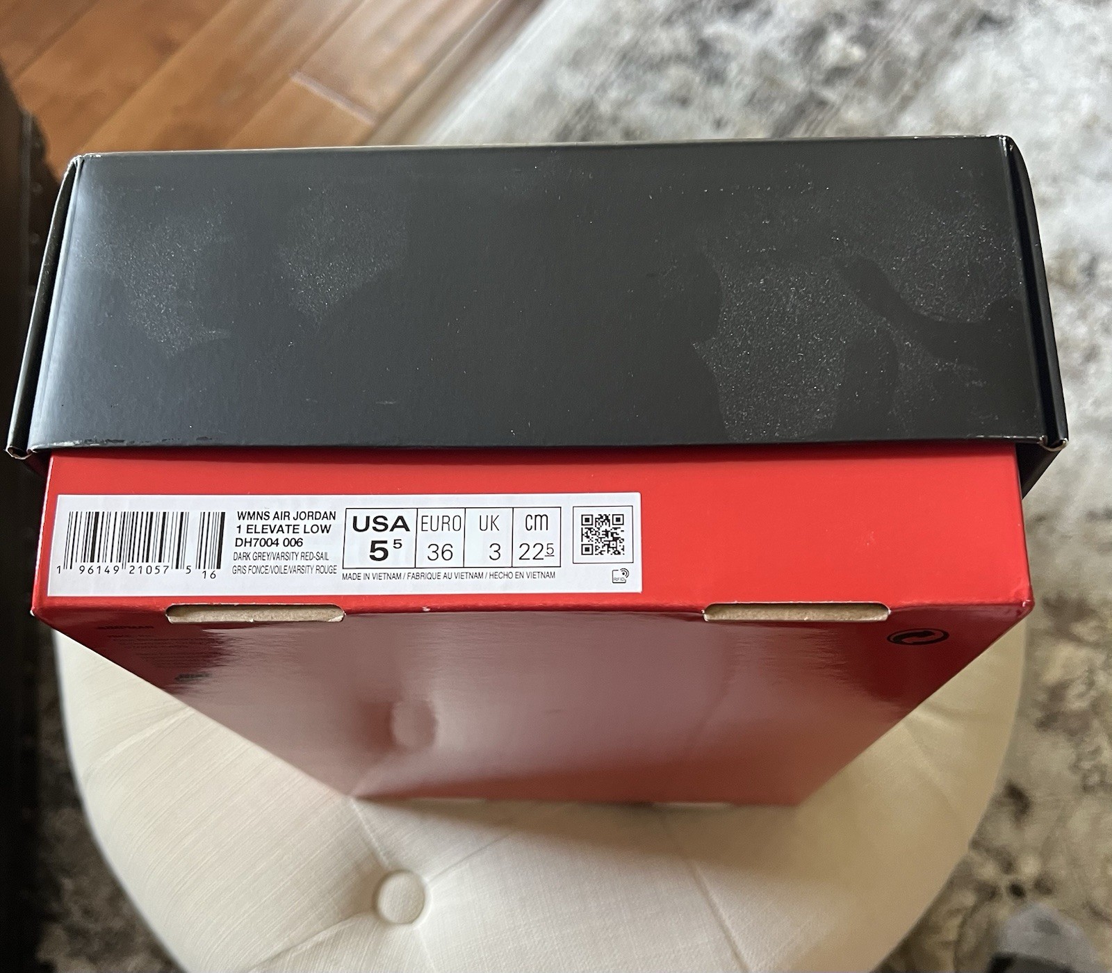 Nike Air Jordan 1 Elevate Low Platform Red & Grey DH7004-006 Women’s Size 5.5 thumbnail 8