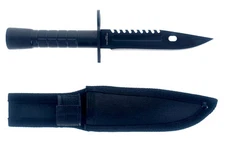 5" Drop Point Fixed Blade Hunting Knife with Plastic Hande & Sheath with Belt