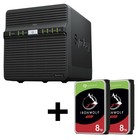 Synology DiskStation DS423 4 Einschübe NAS-Server Leergehäuse + 2x Seagate