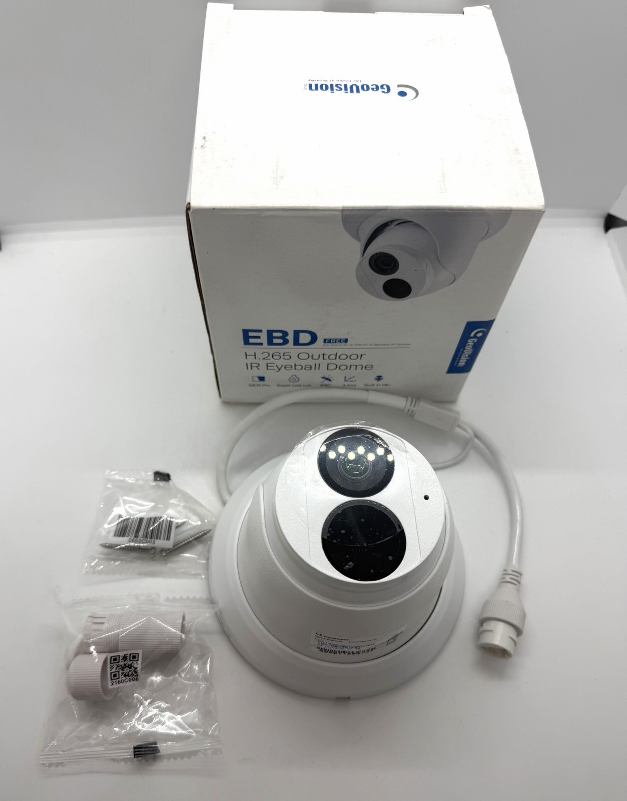 GEOVISION GV-EBD4701 H.265 Outdoor IR Eyeball Security Camer