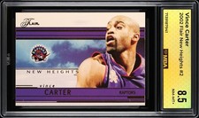 2002 Flair New Heights: #  2 Vince Carter MBA 8.5 NM-MT+