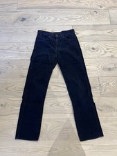 Vintage Levi  s 517 Corduroy Pants Navy Blue Bootcut W32 L30 USA Made 90s