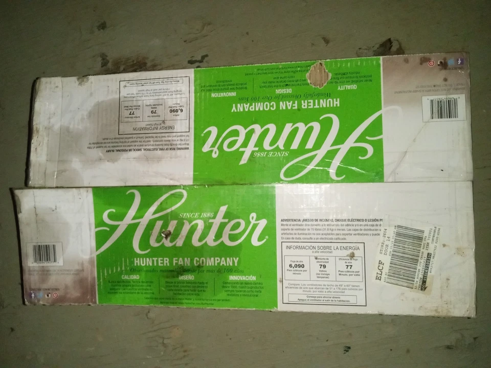 Ventilador de techo Hunter Ivy Creek 52 pulgadas bronce noble con kit de luz y control remoto Foto 2 de 2